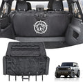 Soft Top Window Organizer Storage Bag Protection Compatible With For Ford Bronco 2021 2022 2023 2024 2025 4 Door Plush Multi-Layer Soft-Top Window Protector Bag（Black）