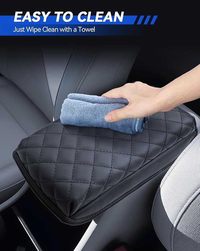 Armrest Cover for 2024 2025 2026 Kona SE/SEL/N Line/Limited Accessories Center Console Middle Lid Pad Protector for Car Elbow Rest