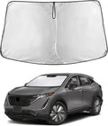 EcoNour Windshield Sunshade for Nissan Ariya 2023–2025 | Custom Fit Front Window Sun Shade | Blocks Harmful UV Rays & Reduces Heat | Foldable Sun Visor with Storage Pouch