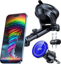 【Military-Grade】HTU for MagSafe Car Mount【Upgraded Strongest Suction】Magnetic Phone Holder Cell Stand for Dashboard Windshield Vent,Truck Cradle for iPhone 17 Pro Max 16 15 14 13 12 Tesla, Navy Blue