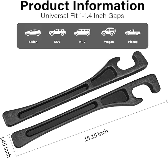 7F Car Seat Gap Filler, Between Seat Gap Filler, Universal Car Accessories, Fit SUV Truck Storage, Set of 2 - Beige