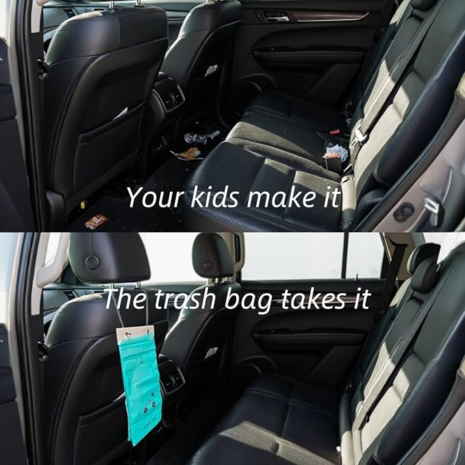 100PCS Car Trash Bag Rubbish Bin Bag Car Trash Bin Gag Disposable Container Bag for Auto Car Truck Vehicle Office Babyroom Bathroom Study Room