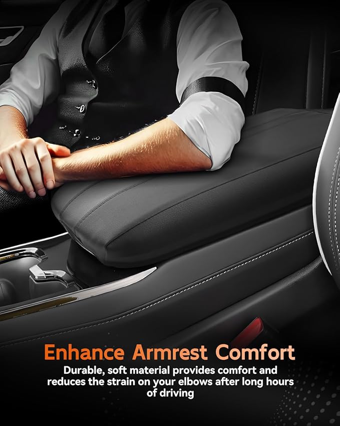 CDEFG for 2025 2026 Buick Enclave Center Console Cover Armrest Box Cover Enclave (Preferred, Sport Touring, Avenir) Accessories Console Arm Rest Protector