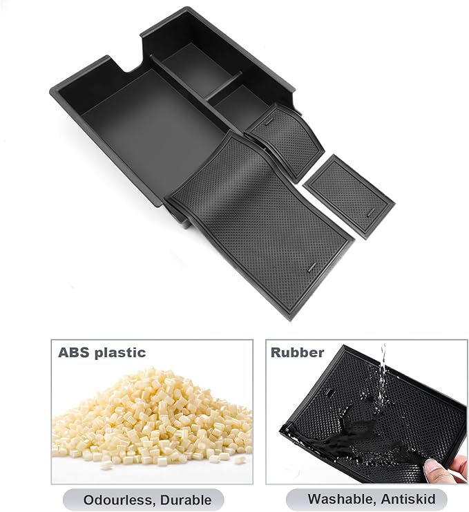 SKTU for 2024 2025 2026 Lexus GX550 Accessories Center Console Organizer for 2024 2025 2026 Lexus GX550 (Premium/Luxury/Overtrail) Console Tray GX550 Middle Console Organizer (NOT Fit for Cool Box)