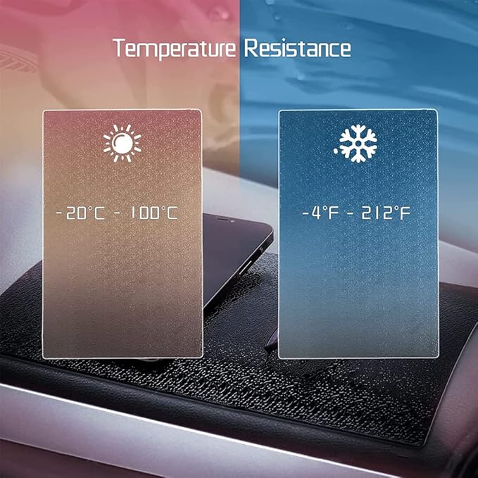 JINYUNDUOSP Extra Large & Thick Sticky Anti-Slip Pad for Car Dashboard, Universal Non-Slip Grip Cell Phones, Sunglasses, Keys, Decoration Gadgets Mat for Car/Home/Office (The Grid Model)