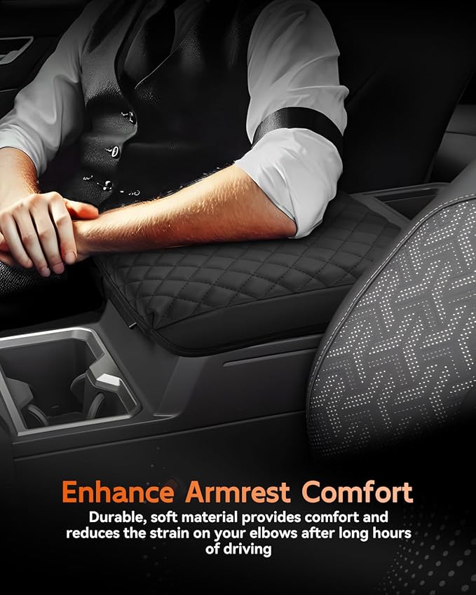 CDEFG for 2024 2025 2026 Toyota Tacoma Center Console Cover Armrest Box Cover for Tacoma (SR, SR5, TRD PreRunner, TRD Sport, TRD Off-Road, Limited) Accessories Console Arm Rest Protector