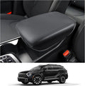CDEFG Center Console Cover for 2023 2024 2025 Kia Sportage Accessories Armrest Cover Anti-Scratch Middle Console Pad Leather Armrest Protector