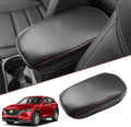 SKTU for 2017-2024 2025 Mazd a CX-5 Center Console Cover 2025 CX5 Central Console Armrest Pad 2024 2025 C-X5 Seat Box Cover 2025 CX5 Center Console Soft Cushion (Red)