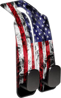 AEWNUNK Car Headrest Purse Hanger Vintage National America Flag 1 Pack Bag Purse Holder for Car Premium Leather Double Metal Hook for Handbags, Grocery Bags and Phones