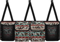 Dreaweet Aztec Brown Cow Print Car Accessories Trunk Organizer for SUV Hanging Car Trunk Organizers with Pockets Seat Back Waterproof Car Storage Trunk Organizer for Trucks Minivan Sedan