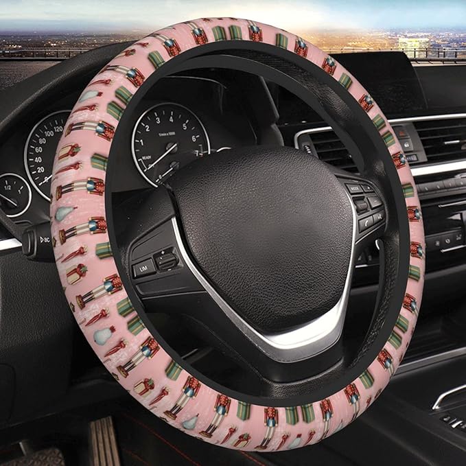 Nutcracker Universal Fit Steering Wheel Cover for Car, Truck, and SUV, Durable Steering Wheel Protection
