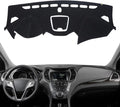 KEYOOG Dashboard Cover Dash Mat Fit for Hy-undai 2018-2013 Santa Fe,Santa Fe Sport (Without HUD Models),Car Dash Board Mat Anti-Glare Carpet,Non-Slip Pad Sunshield Protector (Black)