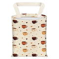 BEAKND Hanging Car Garbage Bag, Cute Car Trash Can Bag, Automotive Accessories for Women Men Cute Colorful Coffee Print