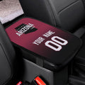 Custom Football Car Armrest Covers Universal Auto Center Console Pad Car handrail Box Cushion Personalized Add Name & Number Fans Gift Fit Suit for SUV Truck Sedan Van