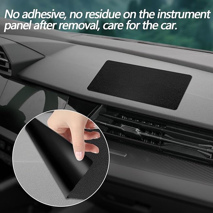 Dashboard mat Rubber Non-Slip mat, Leather Texture 10.6"x5.9" Size car Non-Slip mat, car Dashboard Accessories for car Interior Organizer.