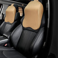 Car Headrest and Lumbar Support Pillow for Honda Civic 2012-2026 Seat Back Cushion Neck Pillow Driving Support Cushion Interior Accessories,1 headrest-Beige Style