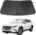 Windshield Sun Shade Custom Fit for 2016-2024 2025 Mazda CX-9 CX9 Accessories Foldable Sunshade Sun Blocker Protect Car from Sun Rays & Heat Damage Keep Car Cooler