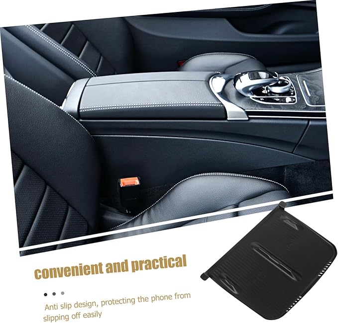 Gatuida Charging Phone Pad for Skid Silicone Mat for Center Console Upgraded Design for Secure Charging and Interior Aesthetics Black