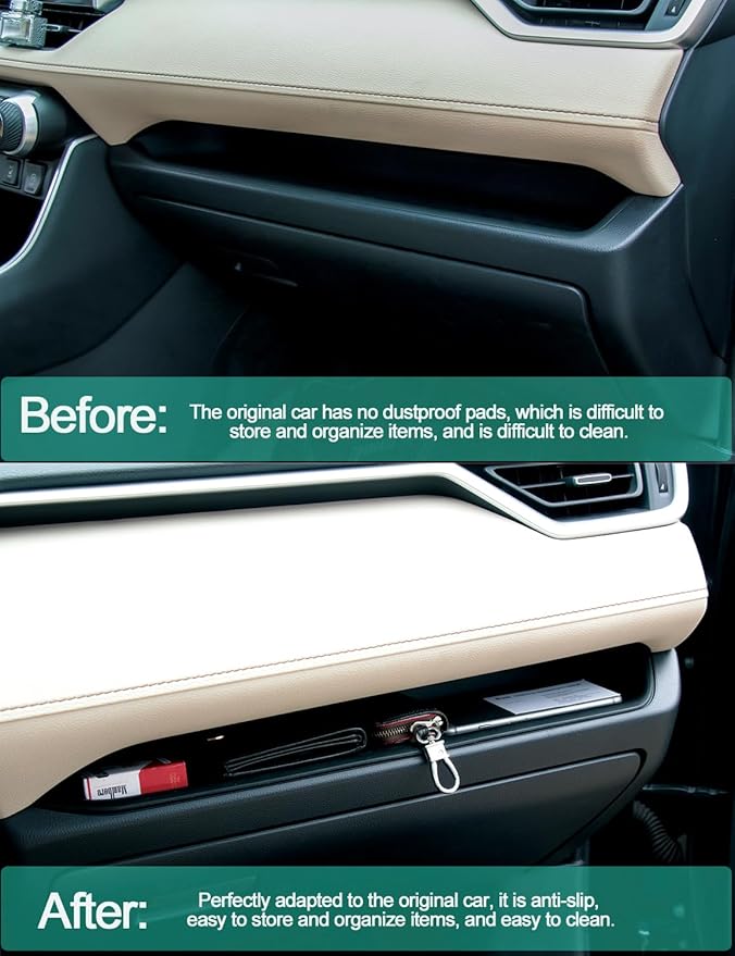 HZCZLO Glove Box Organizer Tray Compatible with Toyota RAV4 2023 2022 2021 2020 2019 Accessories Passenger Storage Insert Mat,Passenger Storage Organizer for Toyota RAV4