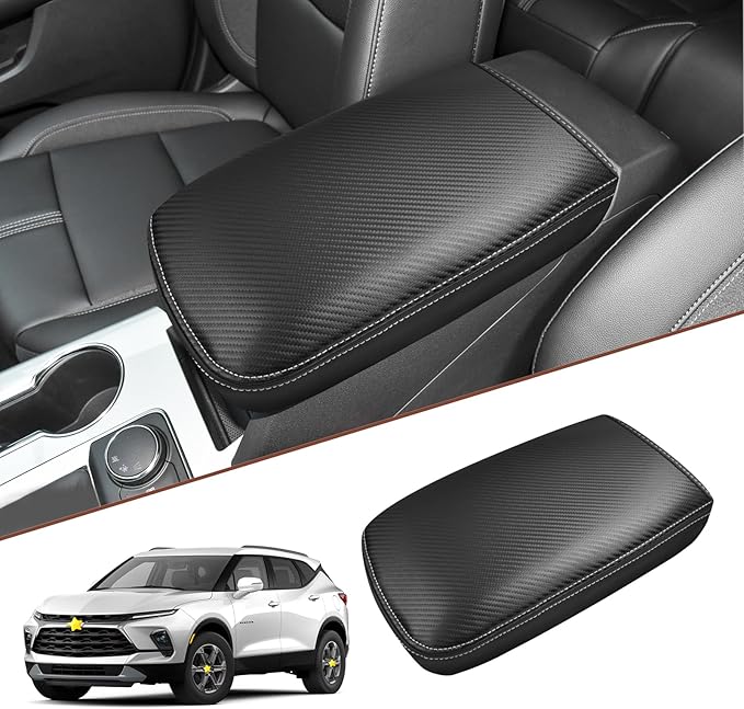 SKTU Upgrade for 2019-2026 Chevrolet Blazer Center Console Cover 2023 2024 2025 2026 Chevy Blazer Armrest Pad 2025 2026 Blazer Seat Box Cover 2026 Blazer Center Console Soft Cushion