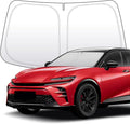 Thickened 2-Layer Front Windshield Sun Shade Compatible for Toyota Crown Sport 2024-present, Foldable Custom Fit Sunshade Blocks 99% Heat, Keeps Car Interior Cool (for Crown Sport 2024-present)