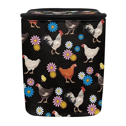 Cute Chicken Car Trash Can Leak Proof Hanging Garbage Bin for Back Seat Easy Installation Car Garbage Cans Cars Interior Accessory Universal Fit for Cars Truck Van SUV
