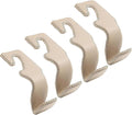 TISOHUGO Car Purse Hook, Back Seat Headrest Genuine Leather Hangers Durable Vehicle Organizer Accessory for Hanging Grocery Bags, 4 Pack, Beige