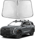 EcoNour Windshield Sun Shade Compatible for Hyundai Palisade 2020–2026 | SUV Front Window Sun Visor Shield | Foldable 4-Layer Sunshade | Blocks UV Rays & Reduces Cabin Heat
