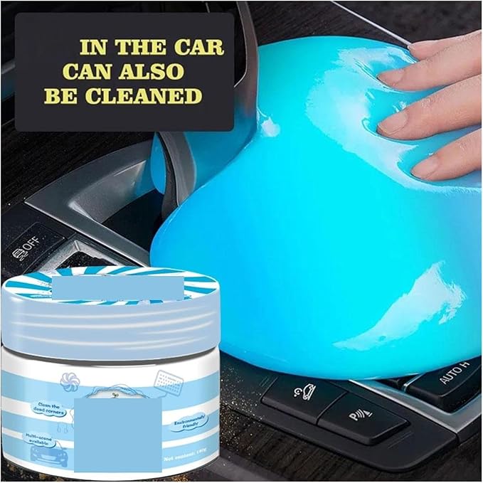 160g Car Cleaning Gel - Multifunctional Slime for Air Vents, Outlets, and Keyboards - High Efficiency Remover for Car Interior and Home Use(I)