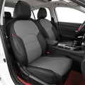 coverdream Rogue Leather Seat Covers Full Set for 2014-2019 2020 Nissan Rogue(Not for Select) S,SV,SL,Fully Covered,Luxury Waterproof Car Seat Protector,Fit Like A Glove (Black/Gray)