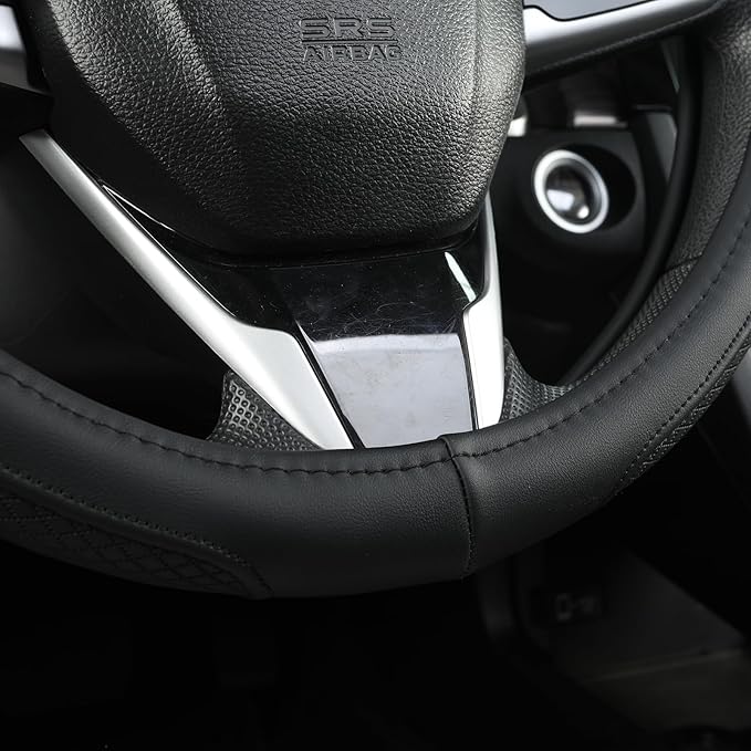 West Llama Customized Auto Car Steering Wheel Cover for Ford F-150, F-250, F-350, Expedition (Black)