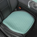 Thin Gel Seat Cushion for Car Seat, Office Chair, Wheelchair, Golf Cart - Non-Slip Car Seat Cushions with 0.7 Inch Gel - Sciatica & Coccyx Pain Relief (Leather, Green)