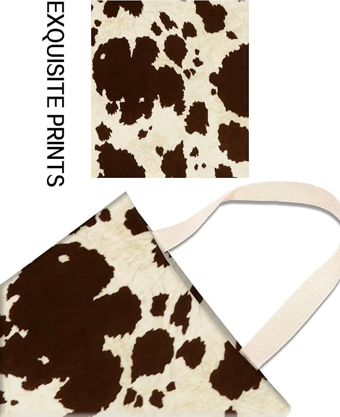 ANKVRP Car Garbage Can, Hanging Car Trash Can Bag for Back Seat Organizer, Retro Cow Print