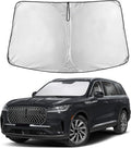 EcoNour Windshield Sun Shade Compatible for Lincoln Aviator 2020–2026 | SUV Front Window Sunshade | Foldable Sun Visor Shield | Blocks UV Rays & Reduces Cabin Heat