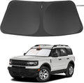 Windshield Sun Shade Custom Fit for 2021 2022 2023 2024 2025 2026 Ford Bronco Sport Accessories Foldable Sunshade Sun Blocker Protect Car from Sun Rays & Heat Damage Keep Car Cooler