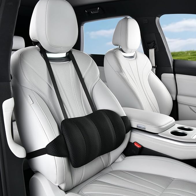 1 Piece Automotive Seat Lumbar Support Pillow for Mazda CX-70, CX 70 PHEV 2025, Driving Lower Back Cushion Ergonomic Orthopedic Posture Rest