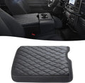 GIANT PANDA Custom Center Console Cover for Ford 2015-2024 F150 & 2017-2024 F250 F350 F450 with 40/20/40 Jump Seat, Waterproof Faux Leather Armrest Console Cover Cushion Protector-Black(Jump Seat)