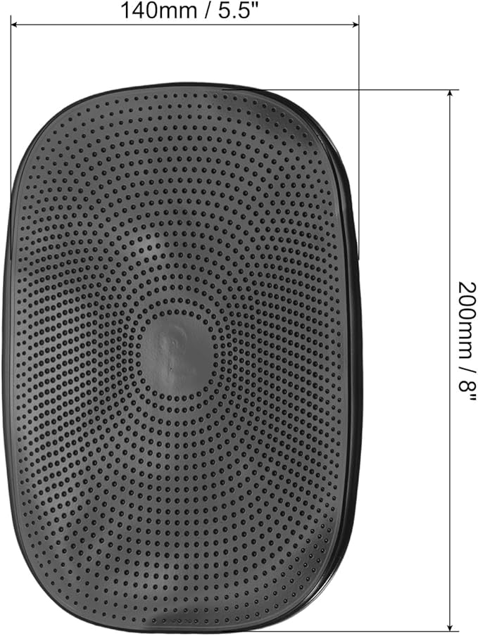 HARFINGTON Car Dashboard Anti-Slip Mat 8" x 5.5" Universal Sticky Dash Pad Washable Reusable Car Non-Slip Mats for Phone Keys Sunglasses Electronic Devices, Black