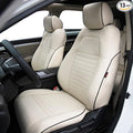 HKZ Fit CRV Car Seat Covers Full Set for Honda CR-V 2015 2016 CRV Sport;EX;EX-L;LX;Touring;Special Edition AWD/2WD - Leather (Beige)