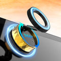 Vacumm Magnetic Phone Holder | Car Phone Holder for iPhone with Magsafe【Nano Glue& Suction Cup & Strong Magnet & 360°Adjustment】 Apple Phone Mounts of Car Accessories(Golden)