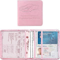 Kewucn Car Registration and Insurance Card Holder, Premium Leather Glove Box Organizer, Magnetic Closure Auto Document Holder for Driver License and Cards, Perfect for Most Cars