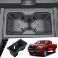 Maxzina Cup Holder Compatible with 2024 2025 Toyota Tacoma (Not Manual Transmission) Center Console Cup Holder Silicone Insert Black Bottle Holder Interior Decoration for 2024 Tacoma Accessories