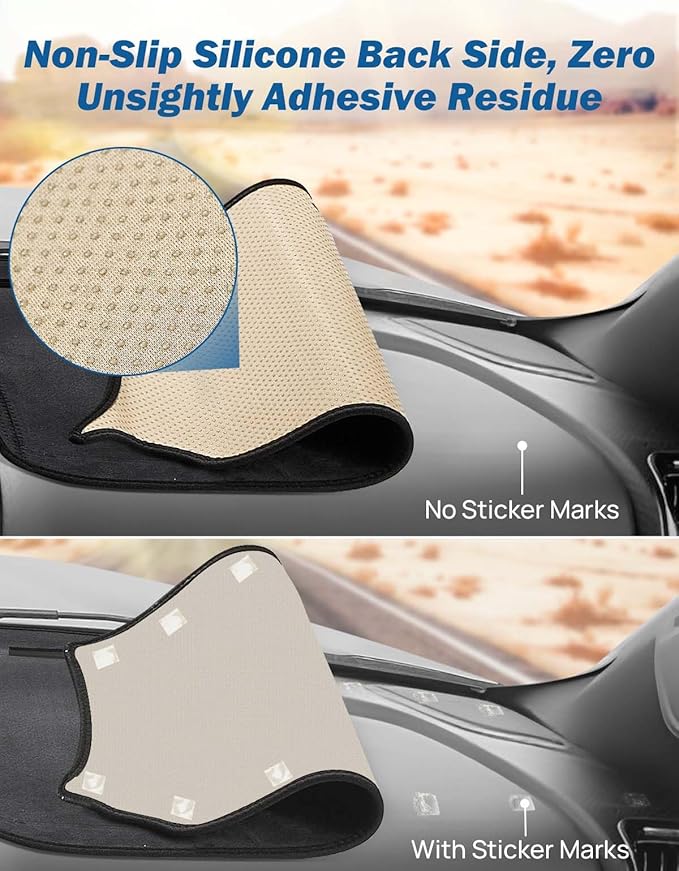 JOYTUTUS Dash Cover Compatible with 2019 2020 2021 2022 2023 2024 2025 2026 Ram 1500 New Model & Ram 2500 3500, Car Interior Dashboard Cover, Dash Mat for Car Trucks