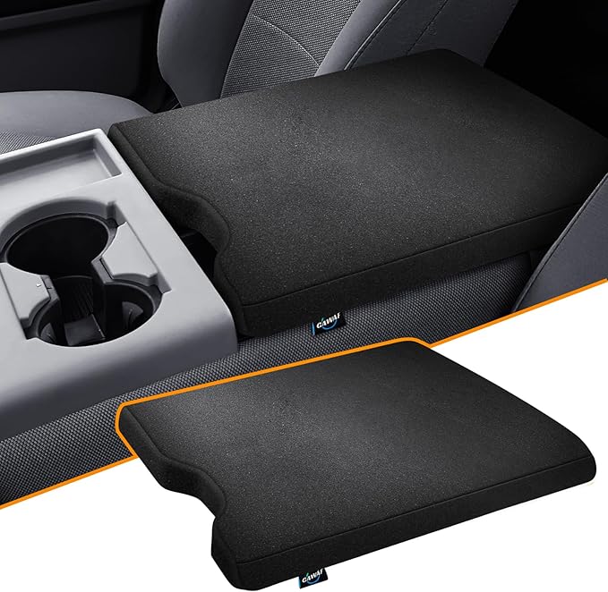 Center Console Cover Compatible with Ford F150 2015-2025,2017-2025 F250 F350 F450 with 40/20/40 Jump Seat Armrest Accessories, Cozy Neoprene Armrest Cover Cushion Gray (Only Jump Seat)
