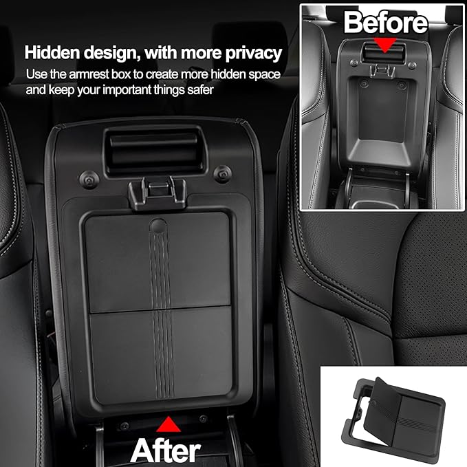 Thenice for 11th Gen Civic Center Console Organizer Armrest Box Tray Glovebox Hidden Storage Compartment Compatible with Honda Civic 2026 2025 2024 2023 2022 Accessories -3PCS