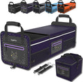 SugarFox 95L Large-Capacity Car Trunk Organizer Includes 26L Ice Pack, Fluorescent Constellation Design, Waterproof & Foldable with Adjustable Straps | For SUVs & Cars (Purple-M004)