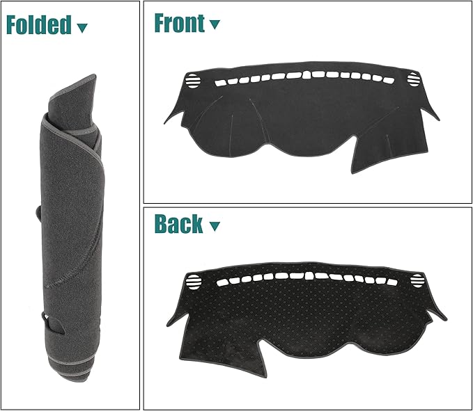 X AUTOHAUX Car Dashboard Cover Polyester Non-Slip Mat Protector Carpet Sun Proof for Hyundai Sonata 2011 2012 2013 2014