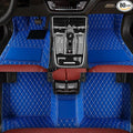 TREGOO All Weather Car Mats Custom Fit Non Slip Floor Mats for 1998-2025 Cars Personalized Leather Protection Pads Suitable for Men Women (Blue)