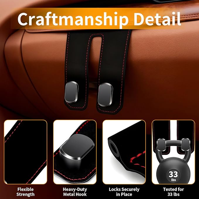 Glove Box Organizer for Car, Glove Box Hook Hanger Glove Compartment Organizer Purse Key Holder for Car Storage Hanging Accessories