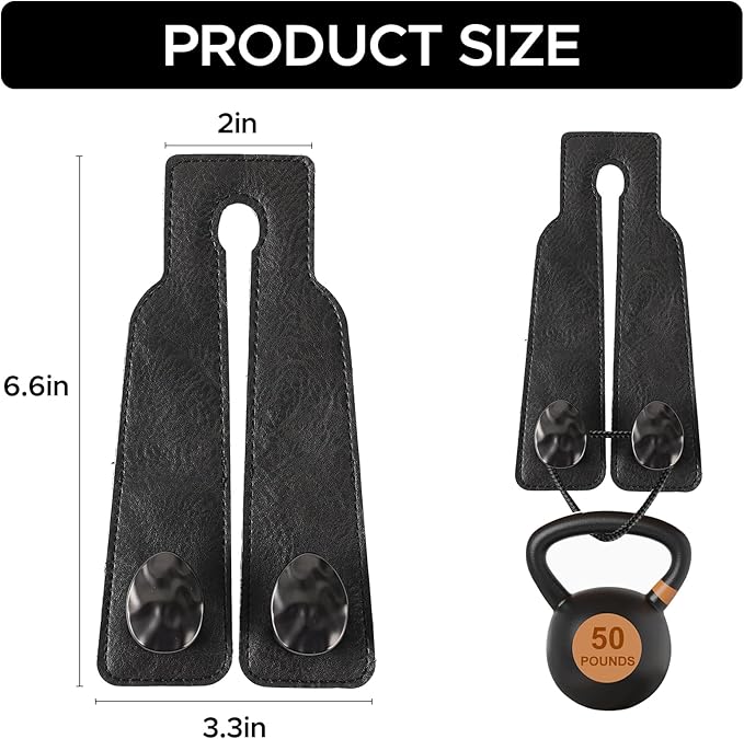 URIZZD 2PCS Leather Car Seat Hooks for Headrest, Vehicle Hanger Storage Organizer Universal for Handbag Purse, Car Accessories Gift (Black-Black)